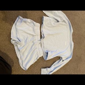 Pajama light blue shorts and sweatshirts set